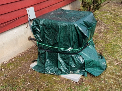 Air conditioner covered