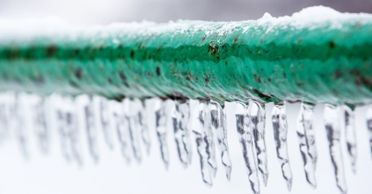 Frozen pipe