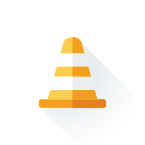 Caution cone cartoon